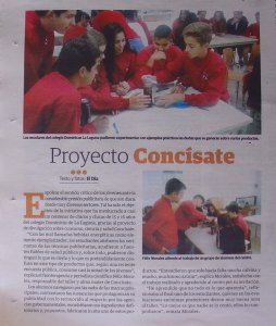 El Día noticia Concísate taller publicidad, ciencia salud consumo Dominicas La Laguna jóvenes 1