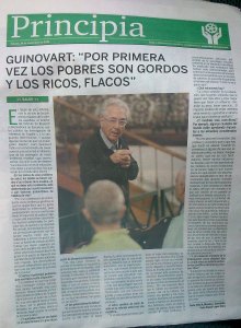 Entrevisa Concísate Guinovart obesidad pobres ricos Diario Avisos
