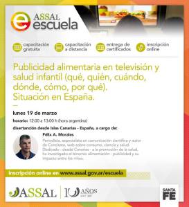 Félix A. Morales Concísate Agencia Santafesina Seguridad Alimentaria Argentina publicidad televisón alimentación España
